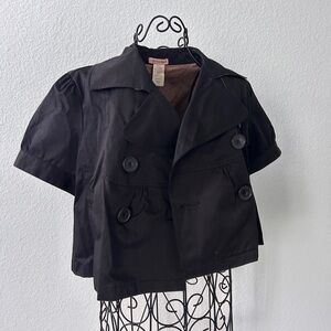 Chic Black Double-Breasted Jacket